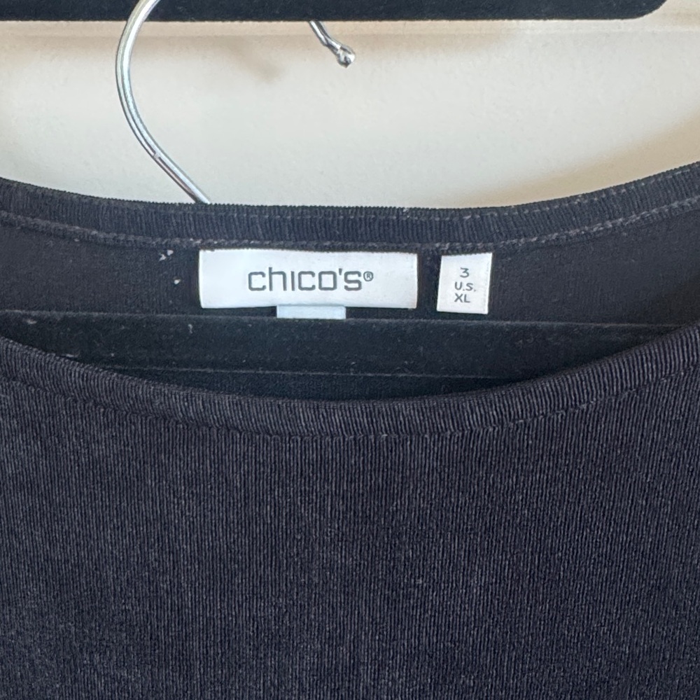Chico's Travelers Border Print Kimono Top and Pants - Picture 2 of 7